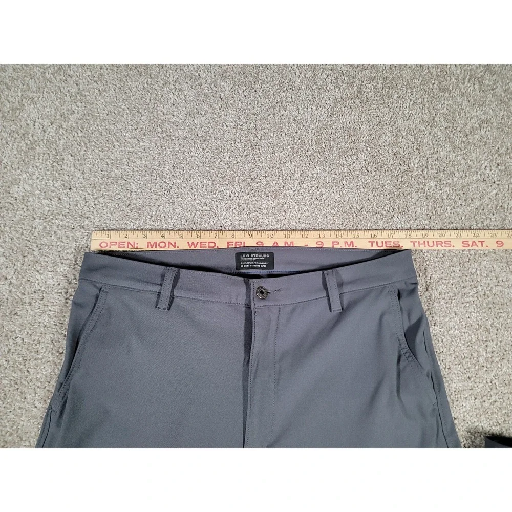Levi's XX Chino Standard Tech Mens Pants 36x29* Performance Stretch Gray Office